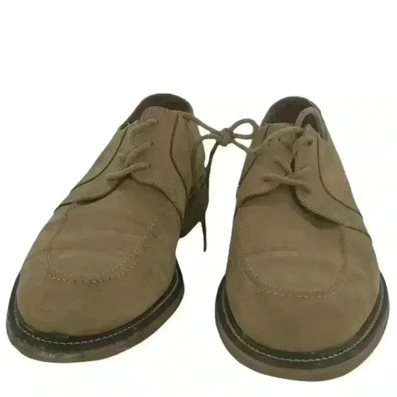 Joseph Abboud Men's Tan Leather Round Toe Wing Tip Lace Up Dress Shoes Size 12D - Picture 2 of 6